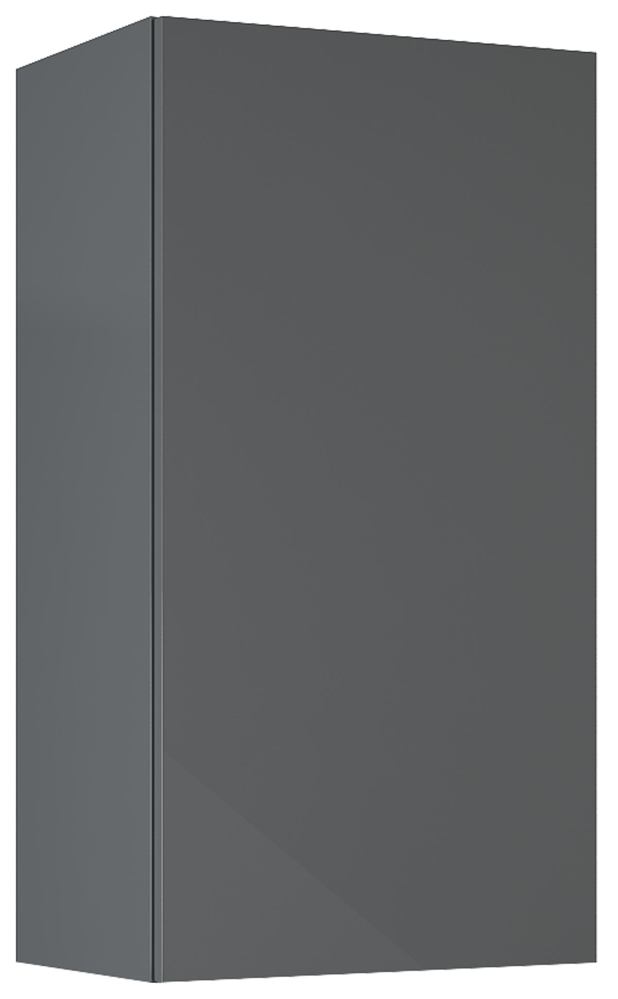 Roca Extra Kabinett 40x21.6x80 cm Seitenschrank hängend anthrazit A857958153