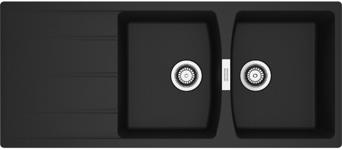 Franke Centro Granitspüle 116x50 cm schwarz 114.0710.230
