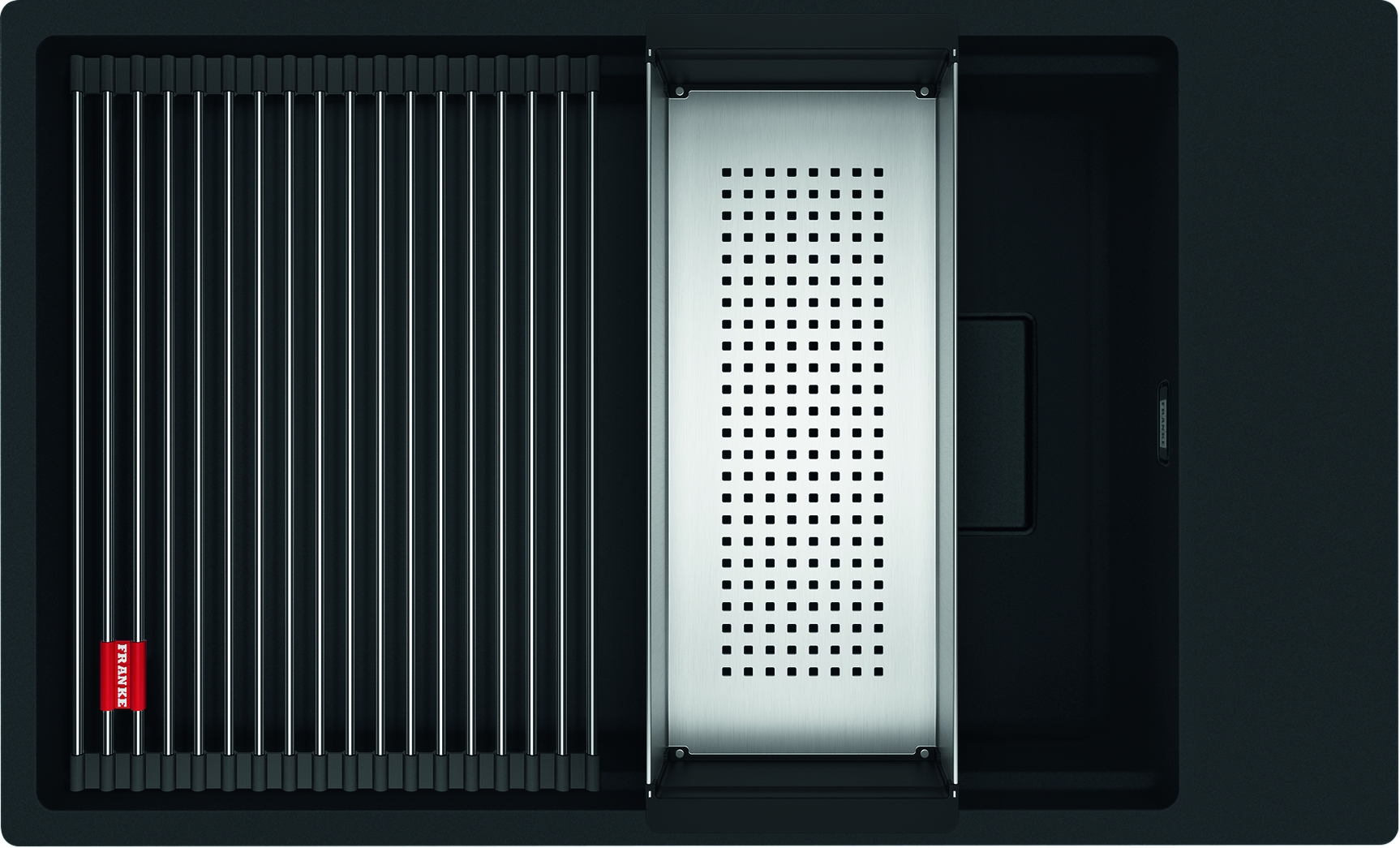 Franke Kanon granitspüle 76x46 cm schwarz 125.0721.161