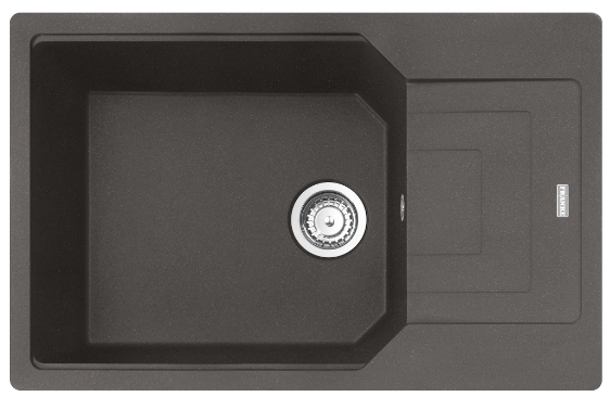 Franke Urban granitspüle 78x50 cm grau/graphit/onyx 114.0716.364