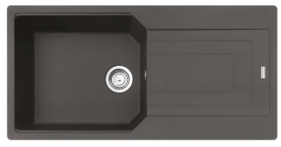 Franke Urban granitspüle 100x50 cm grau/graphit/onyx 114.0716.366