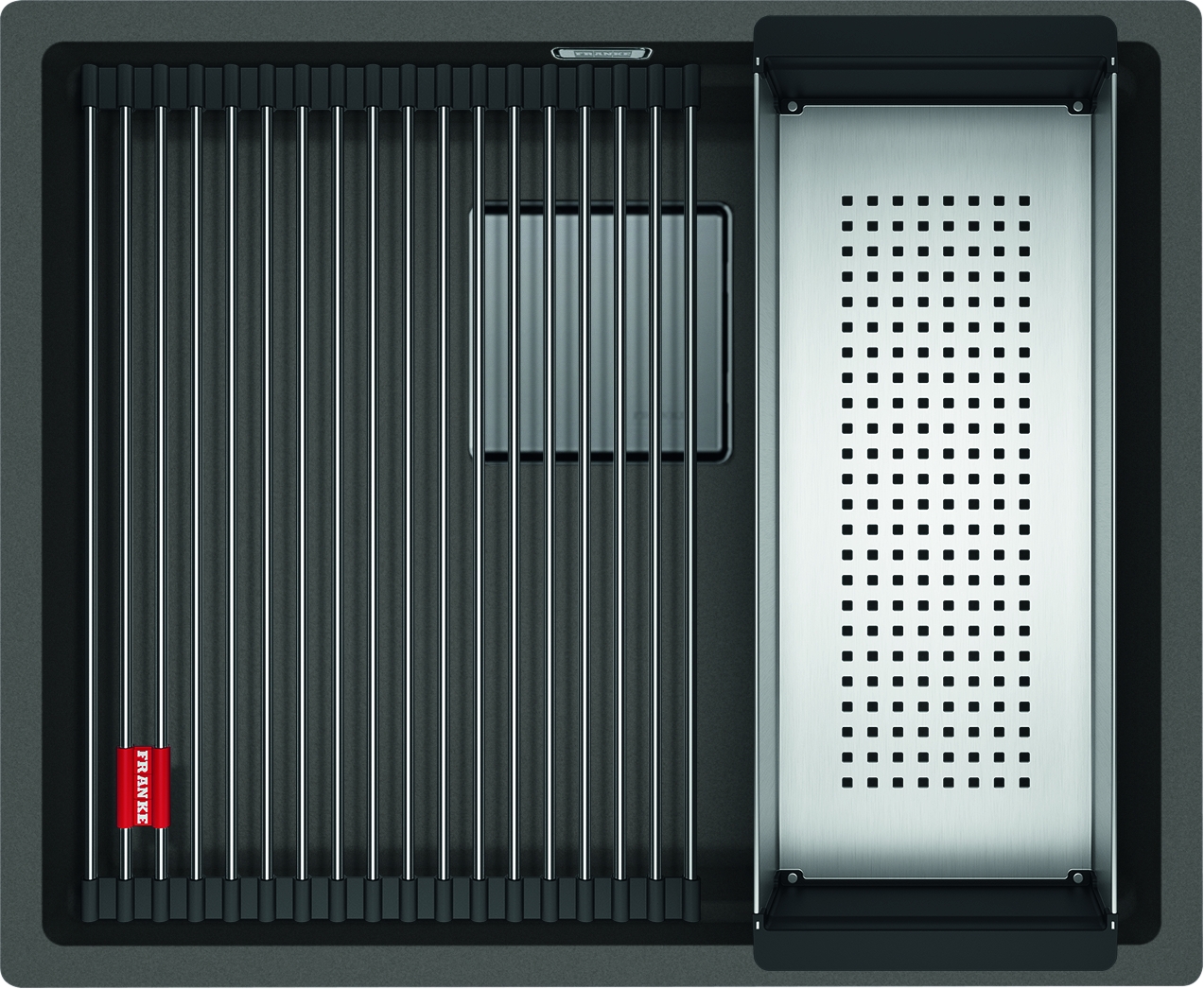 Franke Kanon Granitspüle 56x46 cm grau/graphit/onyx 125.0716.371