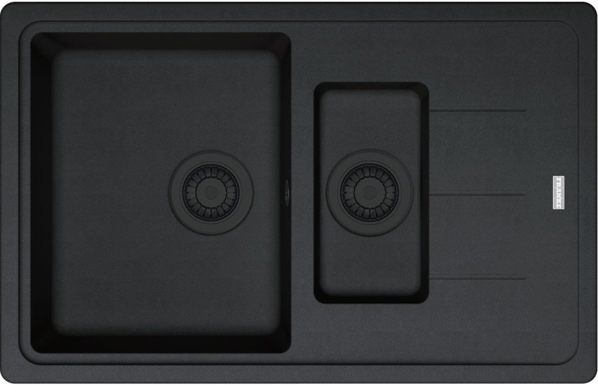 Franke Basis granitspüle 78x50 cm schwarz 114.0693.555