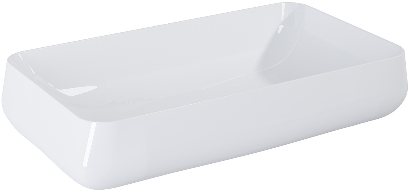 Elita Agnes Waschbecken 71.5x41 cm rechteckig Aufsatzwaschbecken weiß RE040720178060