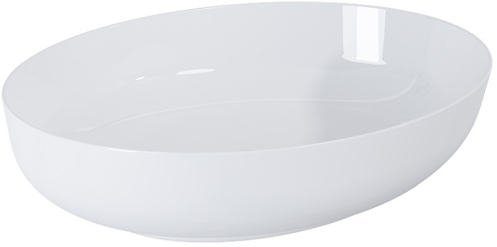 Elita Rika Waschbecken 52x39.5 cm oval Aufsatzwaschbecken weiß RE040520088060