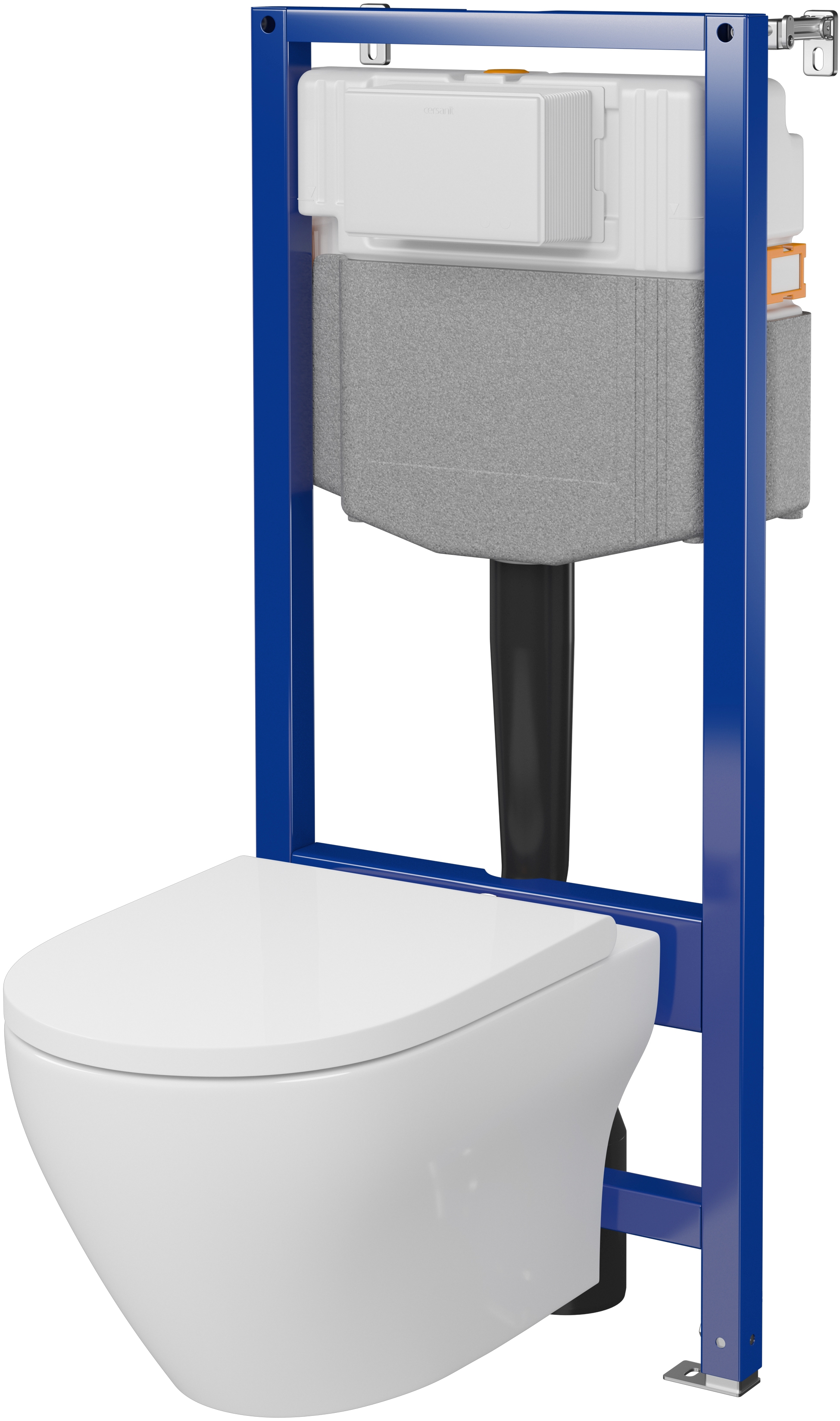 Cersanit Larga WC-Komplettset mit Vorwandelement mit Wirbelspülung S701-893