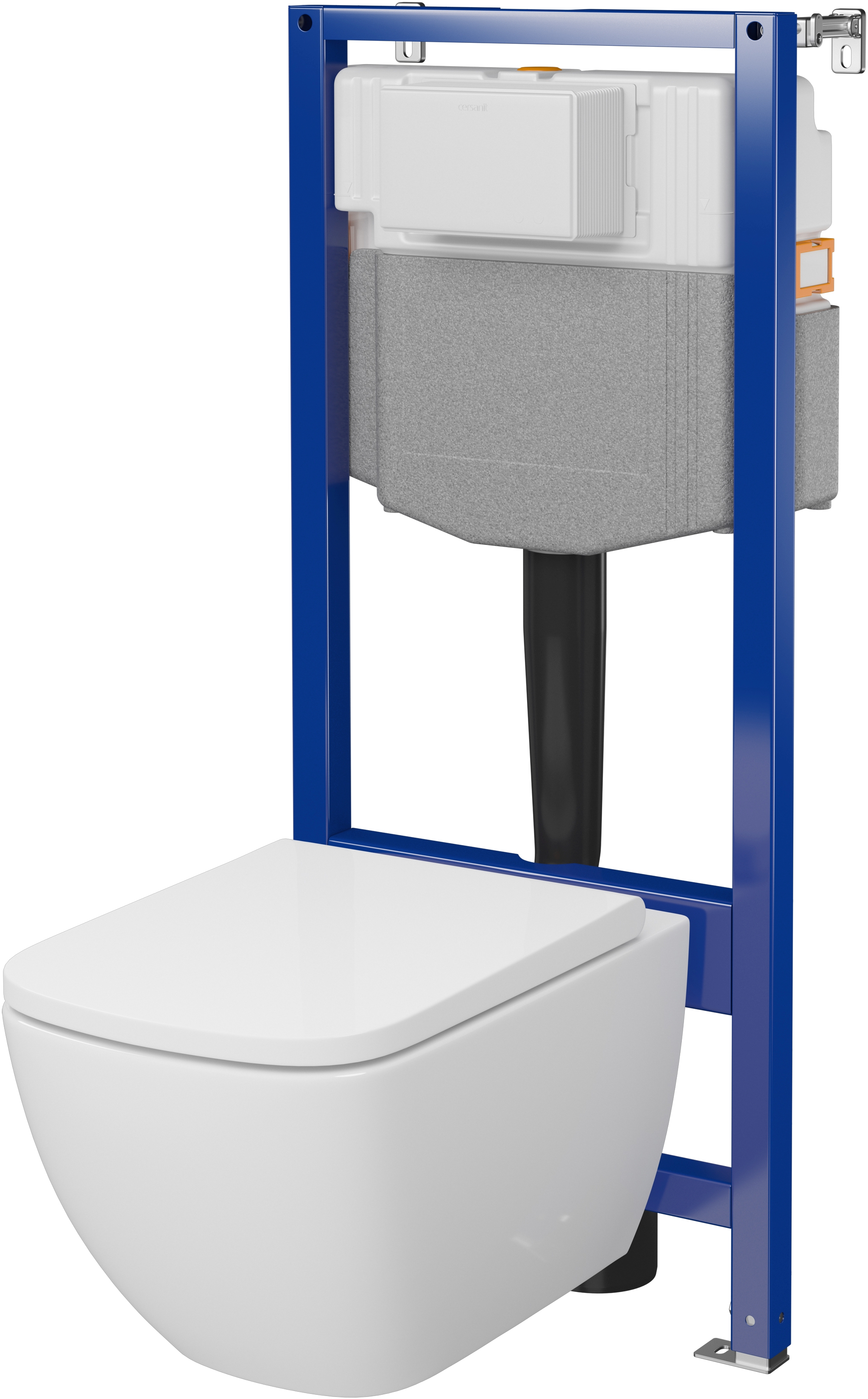 Cersanit Zen WC-Komplettset mit Vorwandelement mit Wirbelspülung S701-886