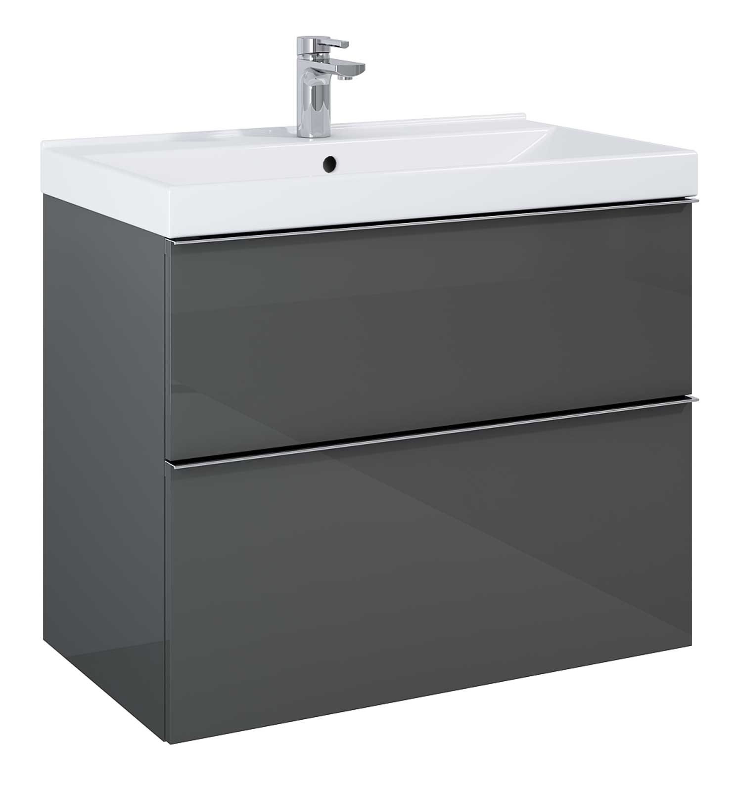 Elita Look Kabinett 80x44.9x63.5 cm Unterschrank hängend anthrazit RE010801026610