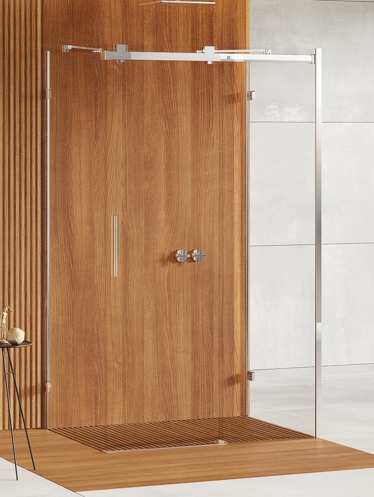 New Trendy Softi X Dusche 140x80 cm rechteckig chrom Glanz/durchsichtiges Glas EXK-5346