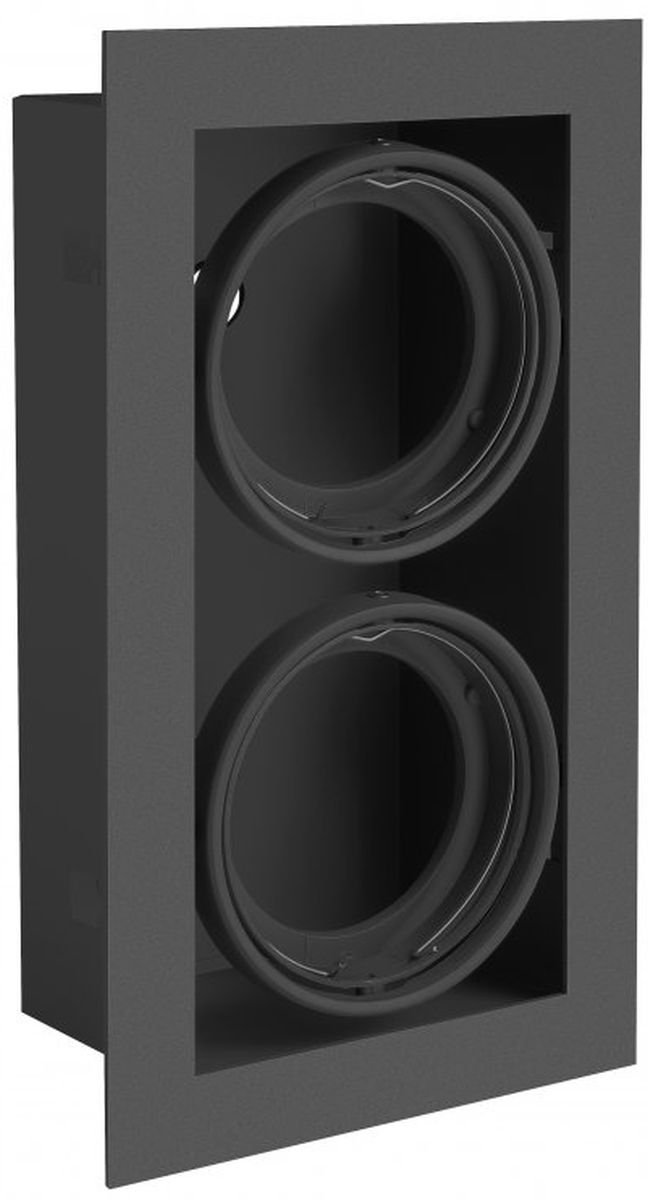 GTV Pireo Eingebaute Lampe 2x50 W schwarz OP-PIREO2-20