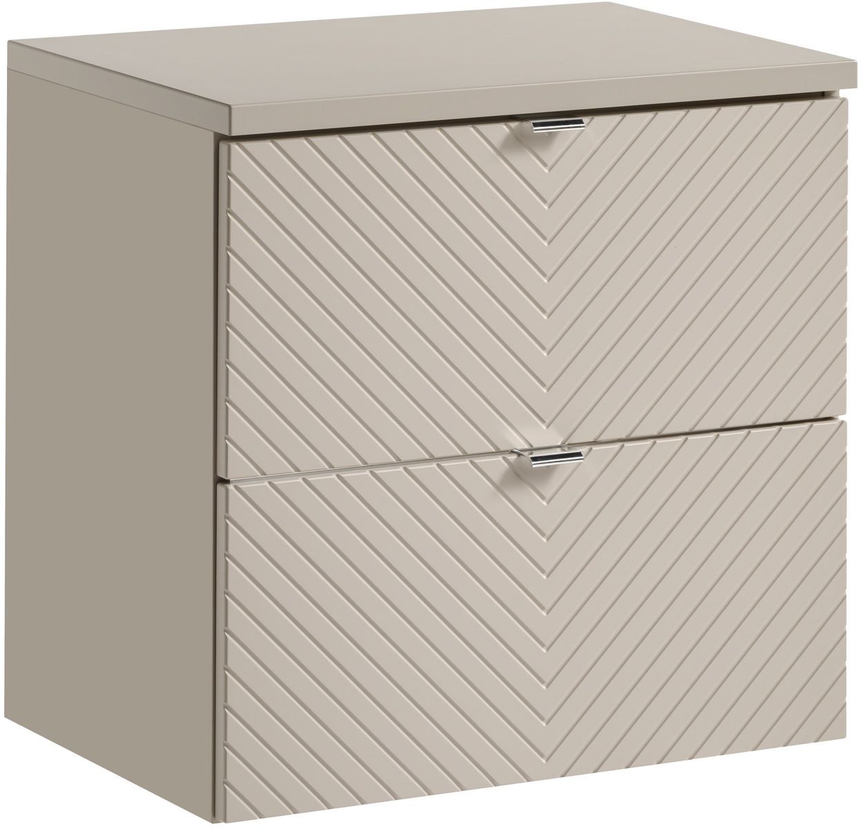 Set Kabinett Comad Viva Cashmere VIVA CASHMERE 82-60-2S, Arbeitsplatte Comad Nova Cashmere NOVA CASHMERE 89-60