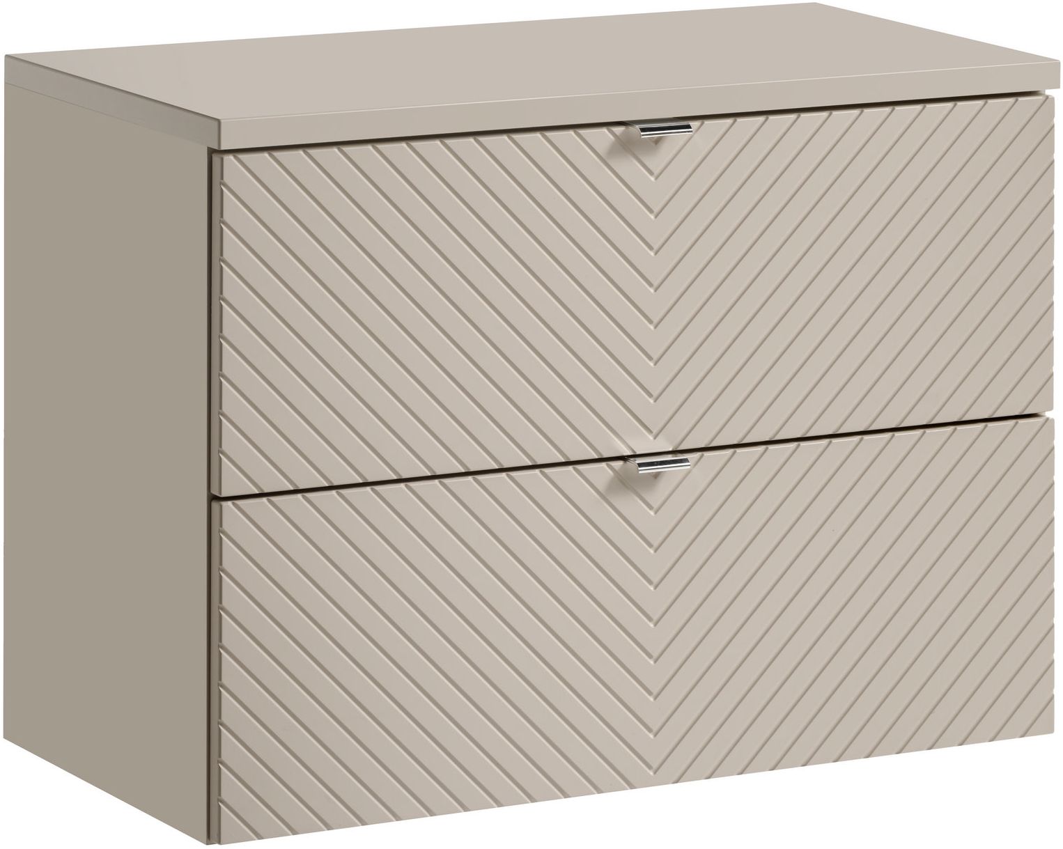 Set Kabinett Comad Viva Cashmere VIVA CASHMERE 82-80-2S, Arbeitsplatte Comad Nova Cashmere NOVA CASHMERE 89-80