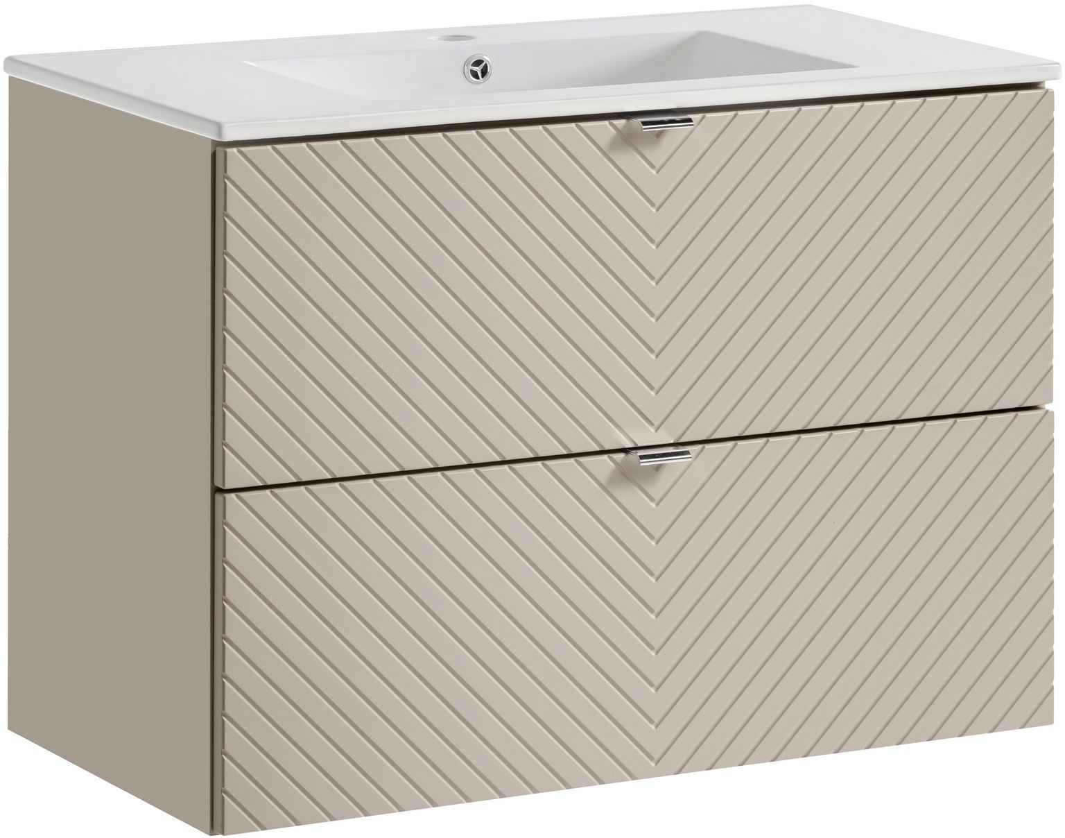 Set Kabinett Comad Viva Cashmere VIVA CASHMERE 82-80-2S, Waschbecken Comad Dance White CFP-8009DANCE80DP