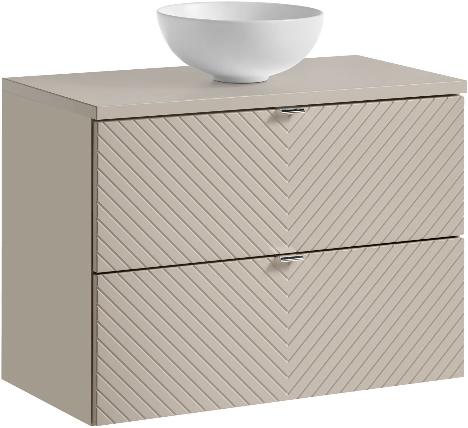 Set Kabinett Comad Viva Cashmere VIVA CASHMERE 82-80-2S, Waschbecken Comad Domi UN-DOMI-MW 78249MW, NOVA CASHMERE 89-80