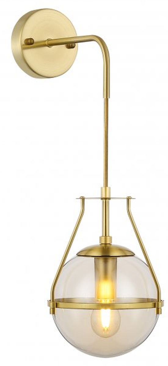 GTV Drop Leuchter 1x25 W transparent-gold OS-DRO4-40-DEC