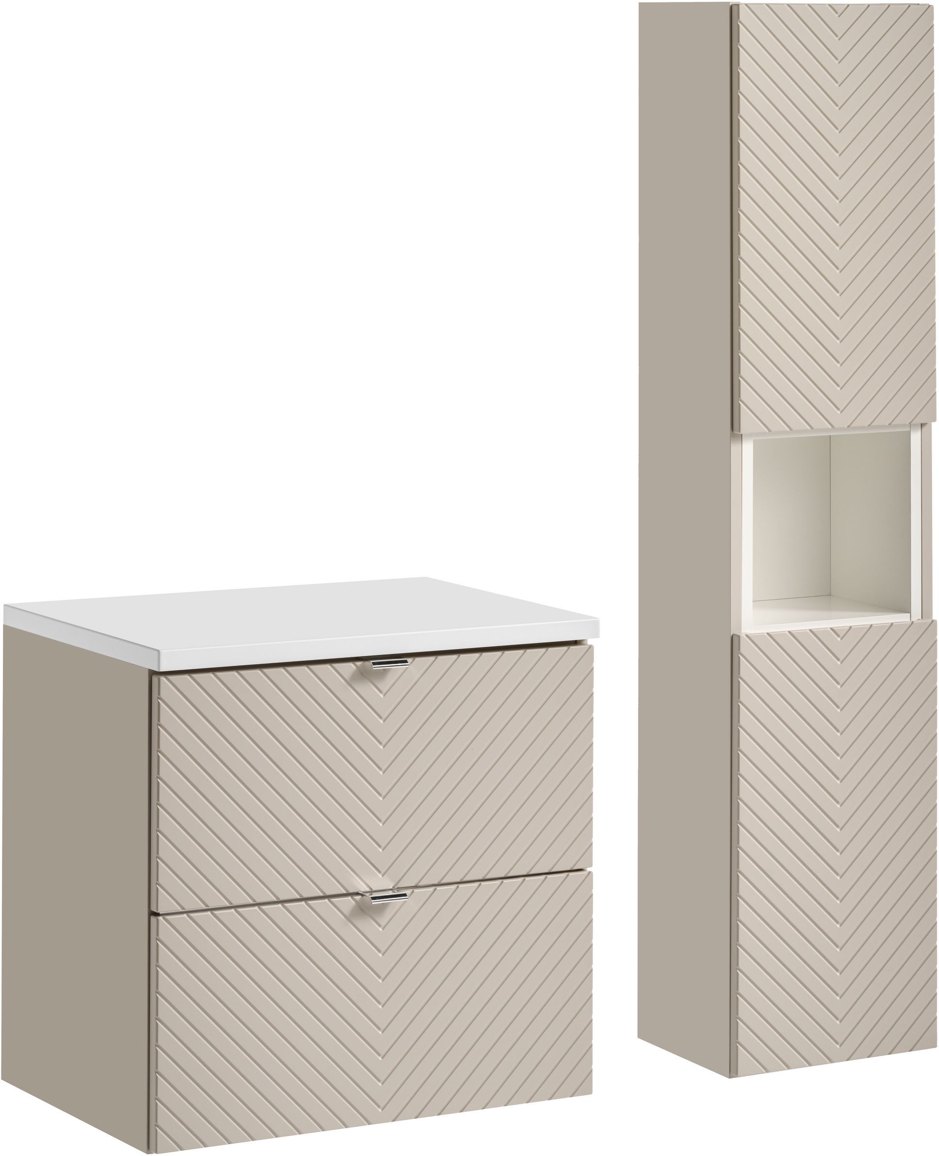 Set Kabinett Comad Viva Cashmere VIVA CASHMERE 82-60-2S, Kabinett Comad Viva Cashmere VIVA CASHMERE 80-03-2D, NOVA WHITE 89-60