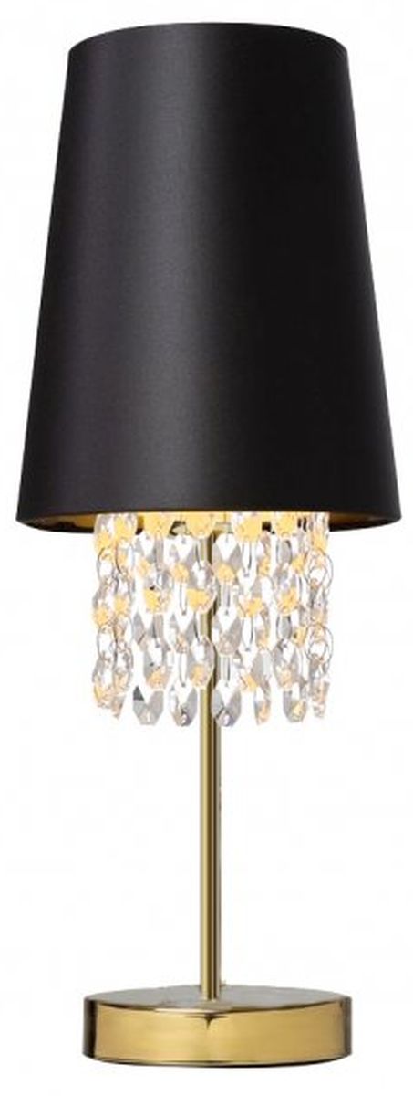 GTV Nesto Tischlampe 1x40 W schwarz-gold OS-NES3-11-DEC