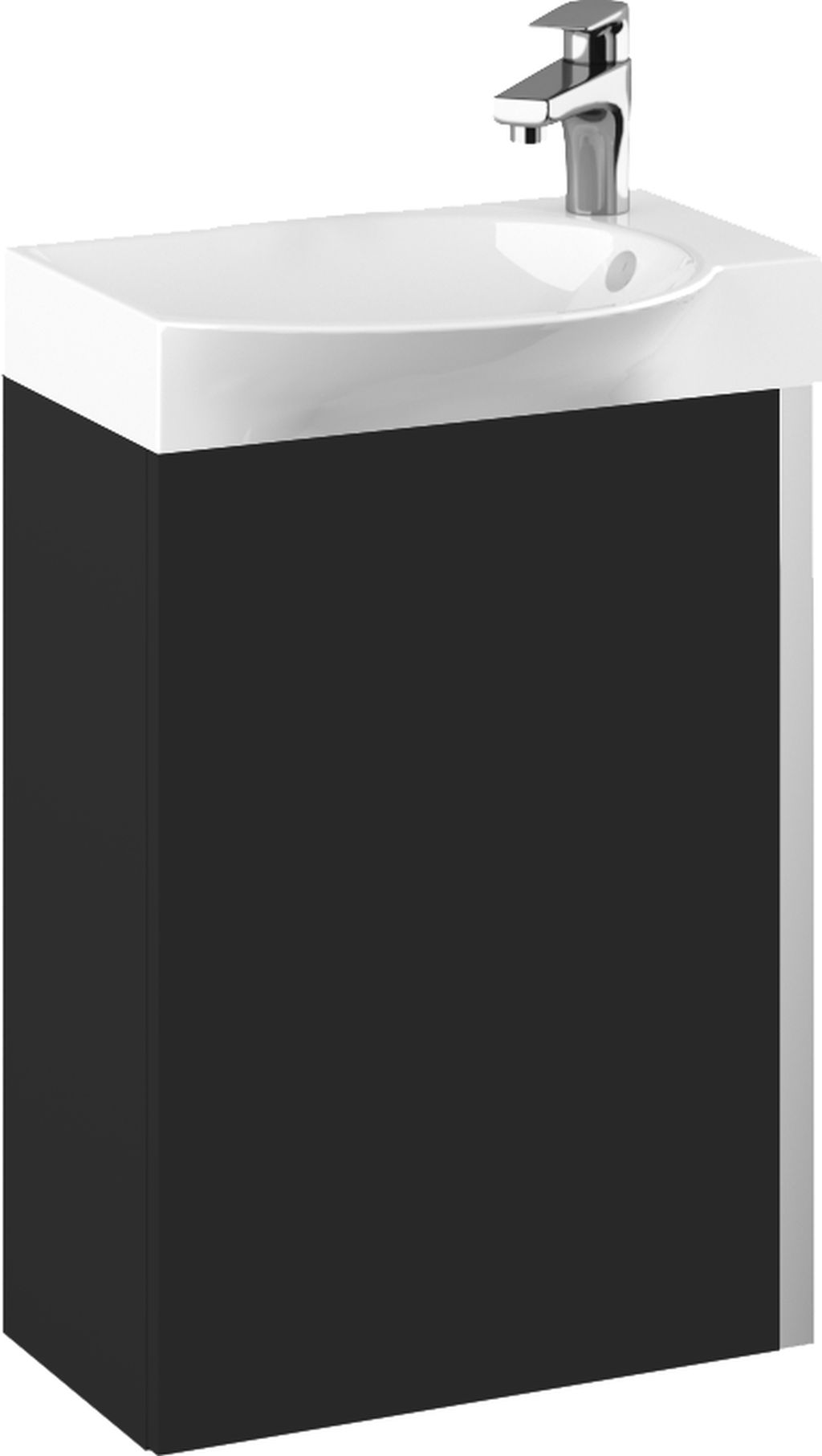 Elita Summer Waschbecken mit Unterschrank 45 cm schwarz RE020450147160