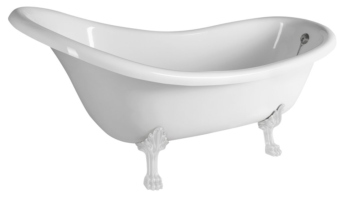 Polysan Brixton Freistehende Badewanne 174x83 cm oval weiß 94837