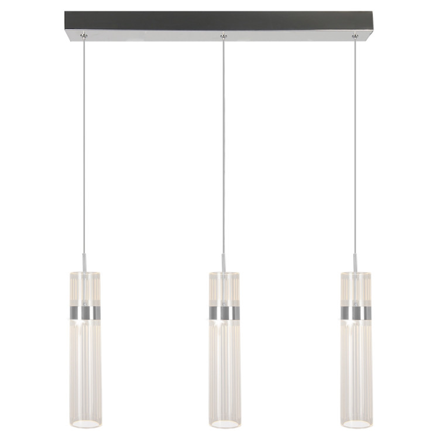 Light Prestige Ambiente Pendelleuchte 3x6 W chrom LP15103LCH