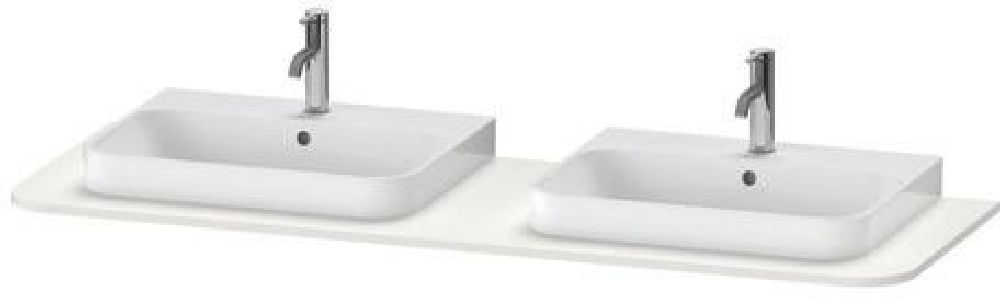 Duravit Happy D.2 Naphtha-Arbeitsplatte 160x55 cm weiß HP032HB3636