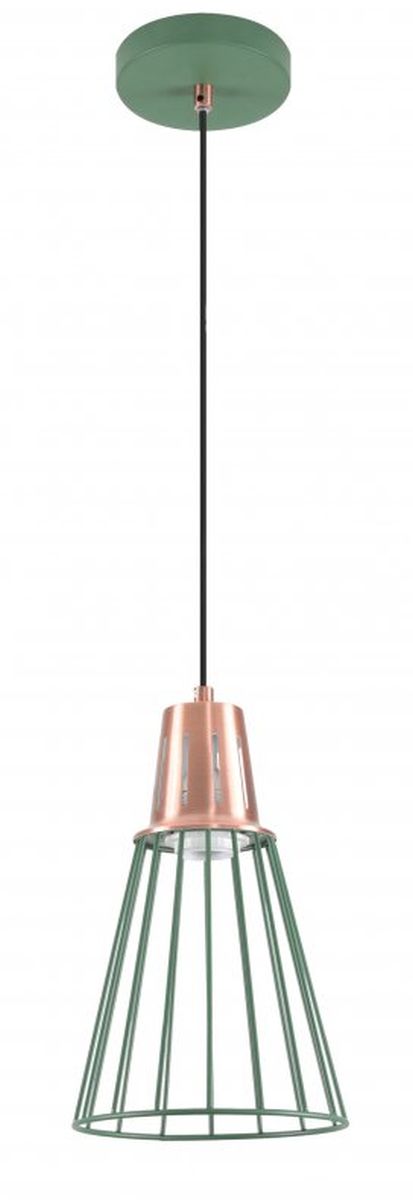 GTV Kaliope Pendelleuchte 1x40 W grün-gold OS-KAL-E27-26-DEC