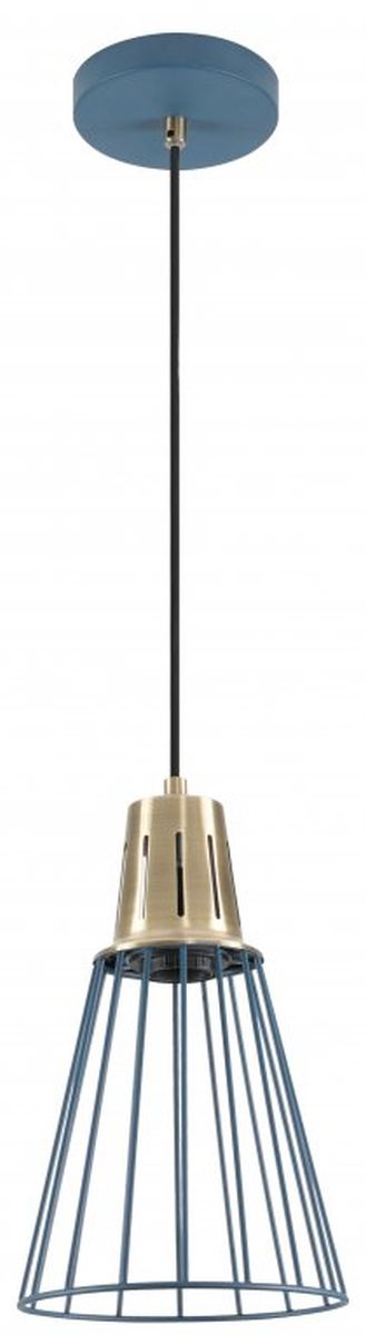 GTV Kaliope Pendelleuchte 1x40 W gold-blau OS-KAL-E27-25-DEC