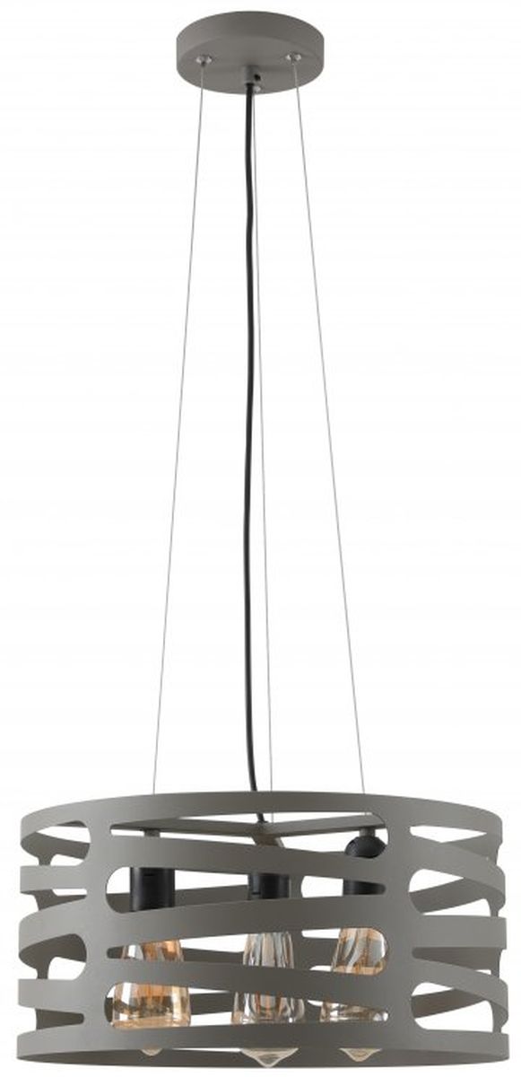 GTV Marisa Pendelleuchte 3x40 W grau/aschfarben OS-MAR-E27-15-DEC