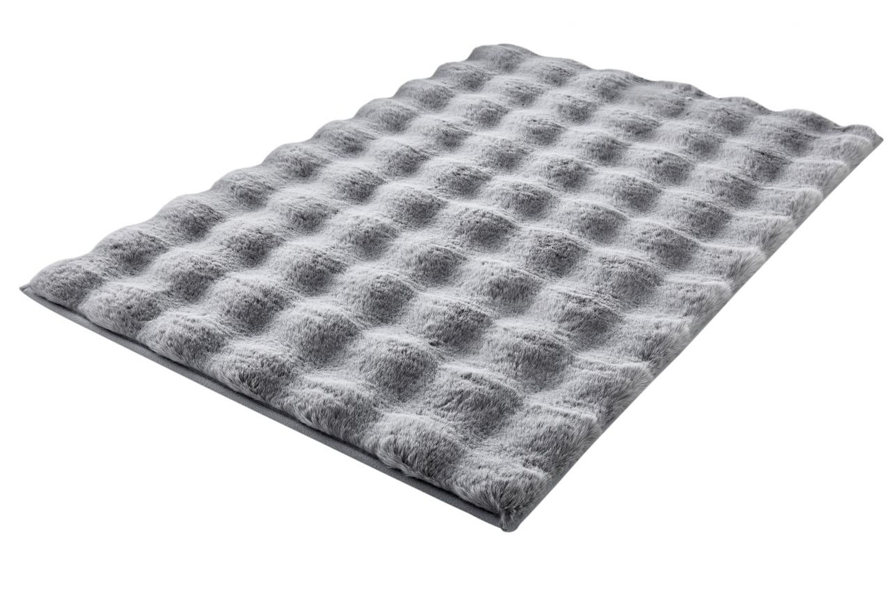 Kleine Wolke Cloud Badezimmerteppich 90x60 cm rechteckig grau 9198146519