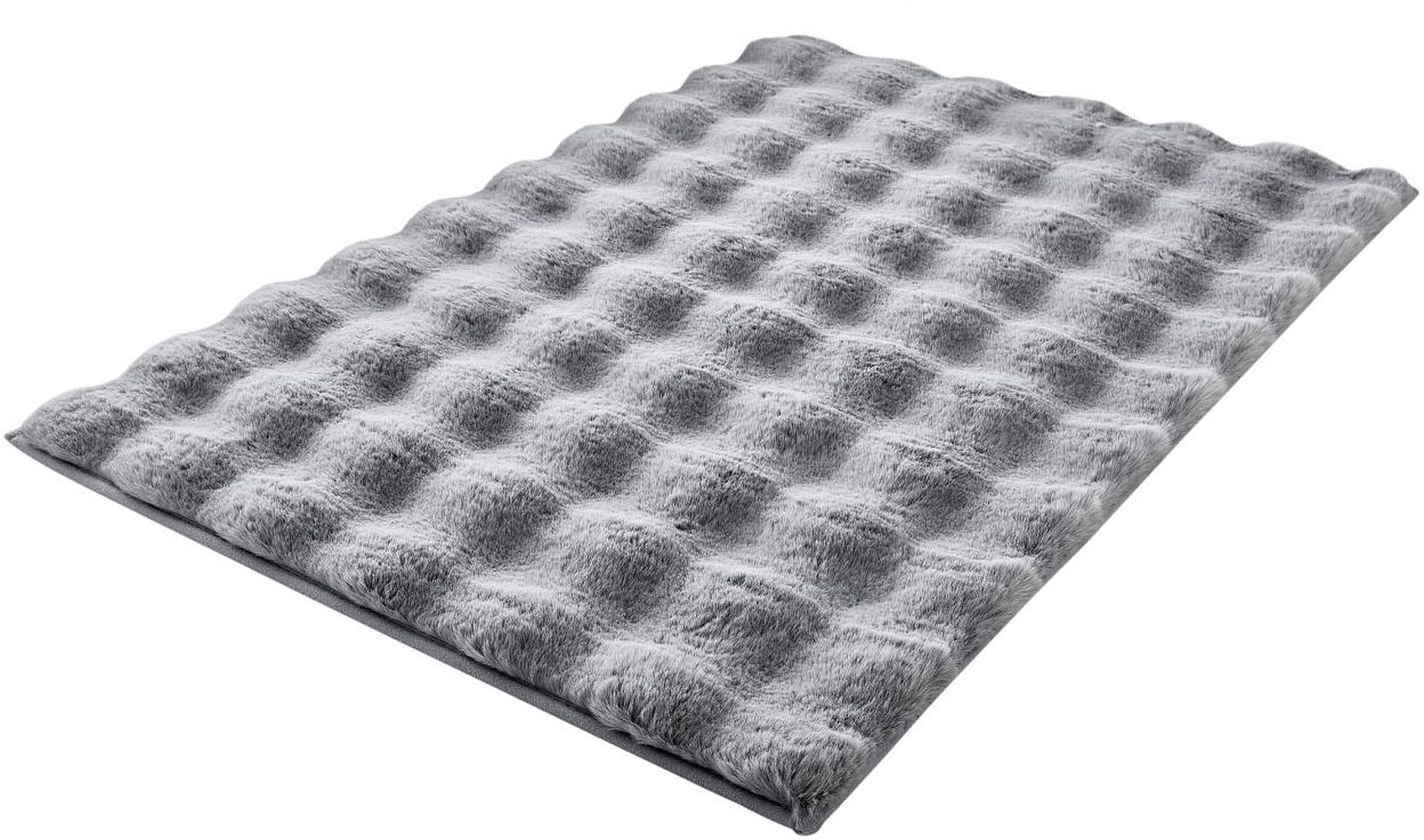 Kleine Wolke Cloud Badezimmerteppich 120x70 cm rechteckig grau 9198146225