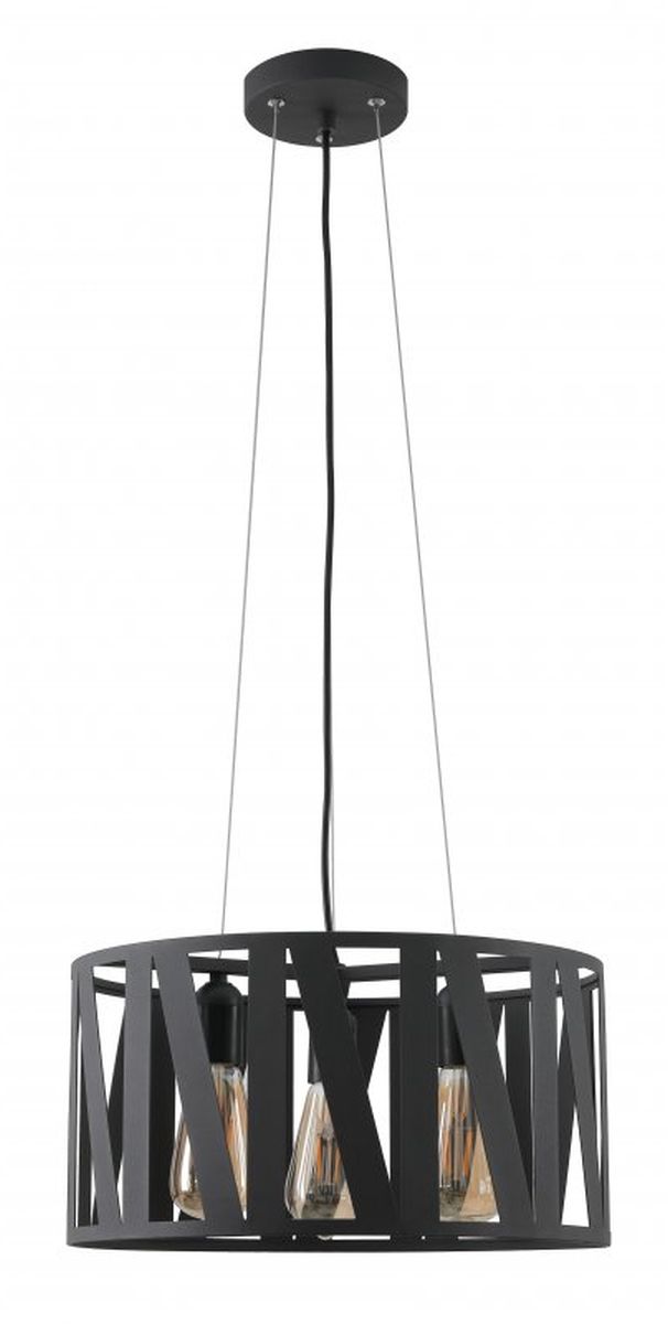 GTV Melody Pendelleuchte 3x40 W schwarz OS-MEL-E27-10-DEC