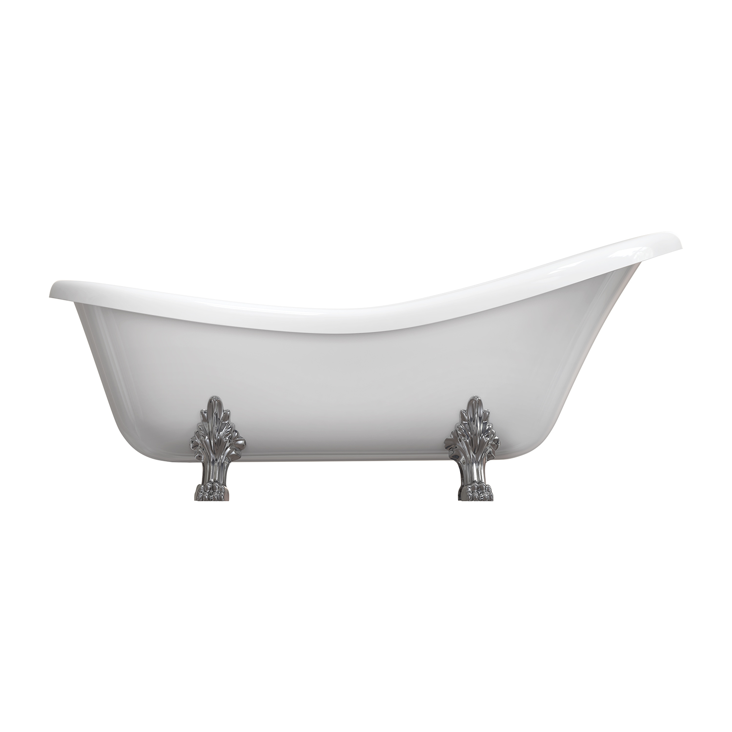 Omnires M+ Freistehende Badewanne 175x82 cm oval weiß ATENA174BP