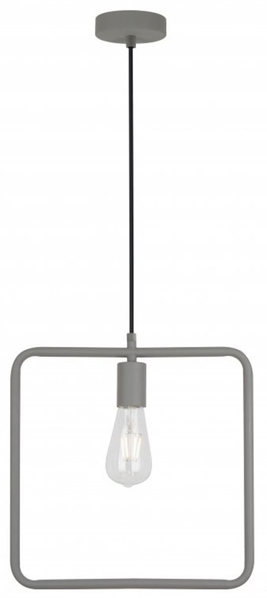 GTV Lija Pendelleuchte 1x40 W grau/aschfarben OS-LI-E27-15-DEC