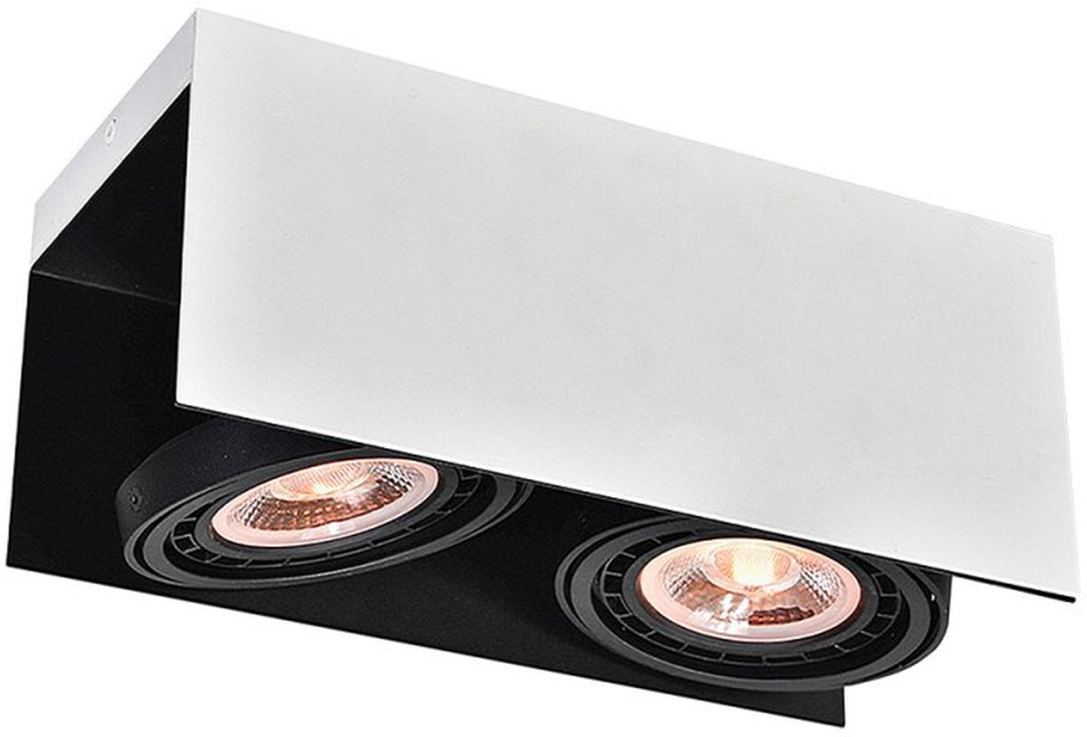 GTV Verso Deckenlampe 2x40 W weiß-schwarz OS-VERSO2-06-DEC