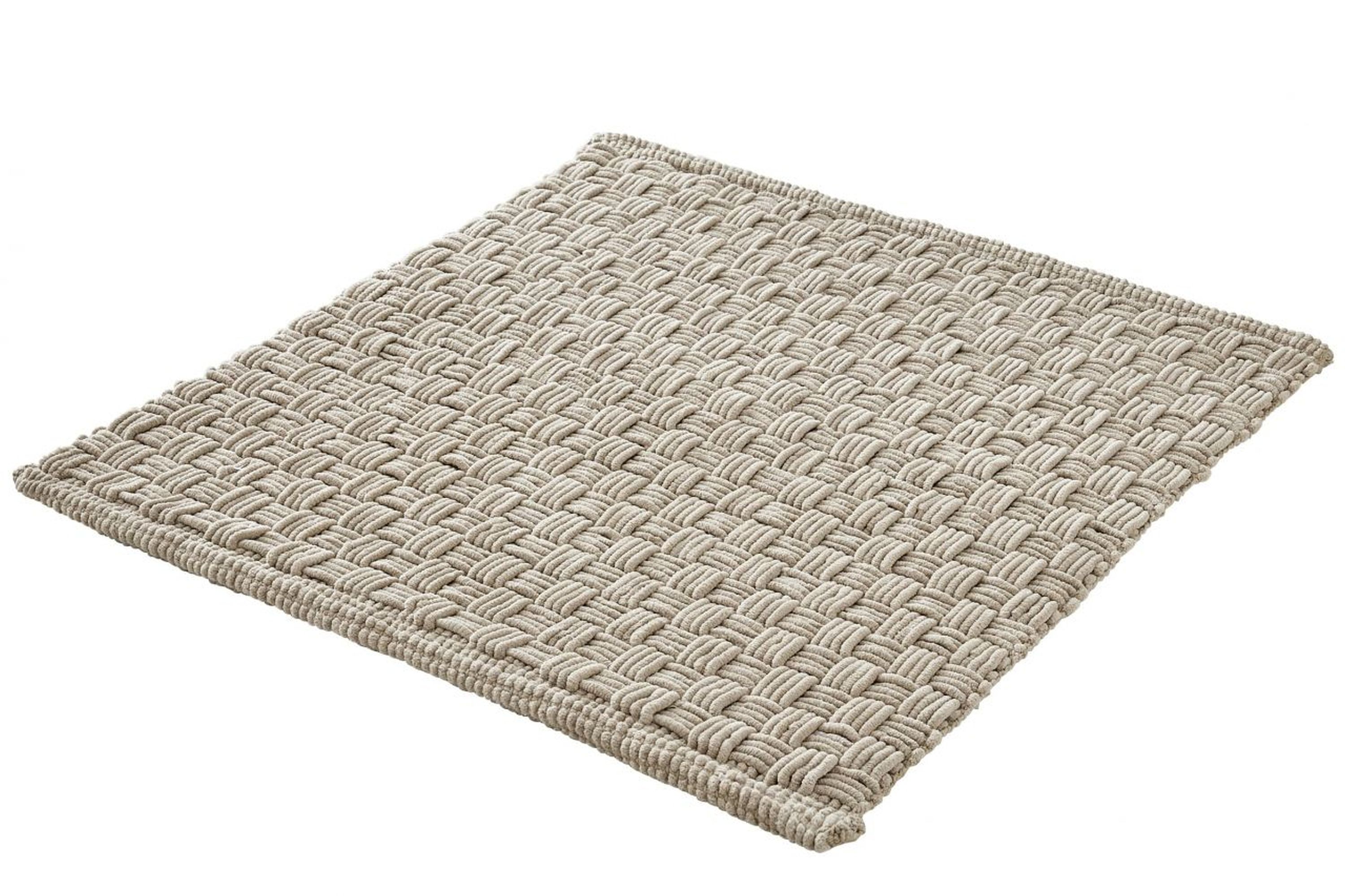 Kleine Wolke Matino Badezimmerteppich 60x60 cm quadratisch beige 9193272135