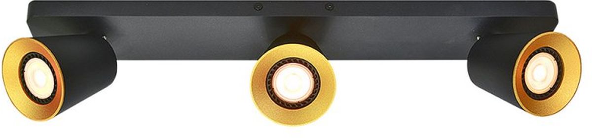 GTV Elli Deckenlampe 3x20 W schwarz OS-ELLI-3GU10-10-DEC