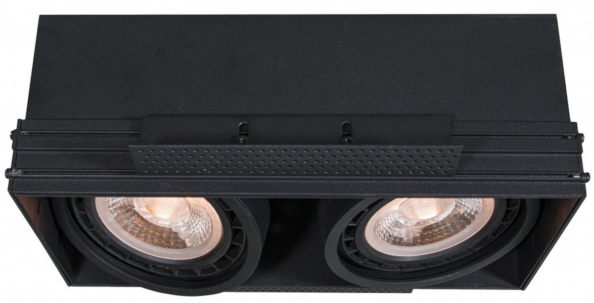 GTV Milo Eingebaute Lampe 2x40 W schwarz OS-MILO2-10-DEC