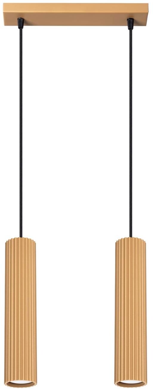 Sollux Lighting Karbon Pendelleuchte 2x10 W gold SL.1555