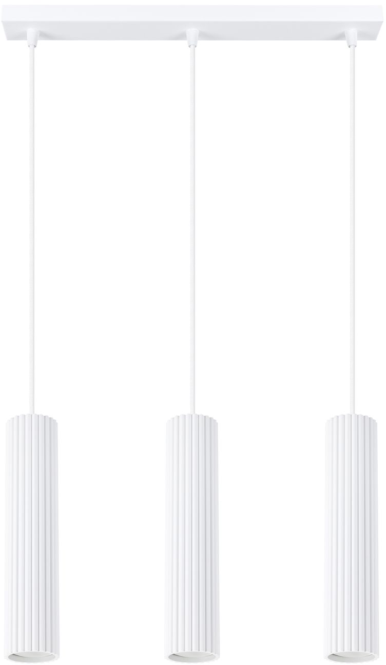 Sollux Lighting Karbon Pendelleuchte 3x10 W weiß SL.1537
