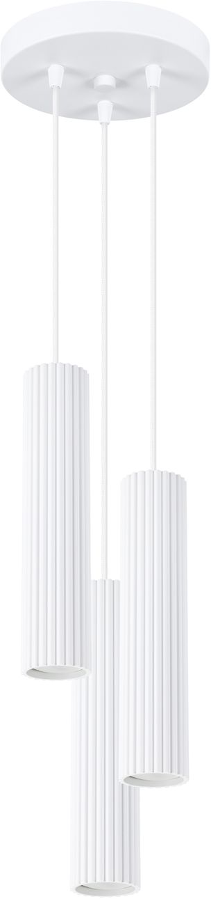 Sollux Lighting Karbon Pendelleuchte 3x10 W weiß SL.1538