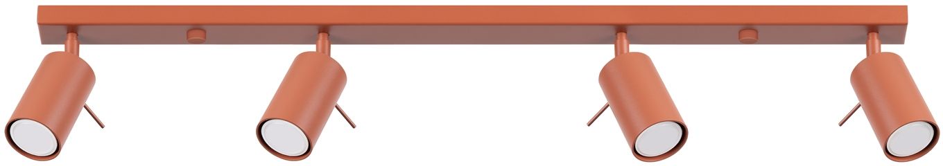 Sollux Lighting Ring Deckenlampe 4x10 W rot SL.1510