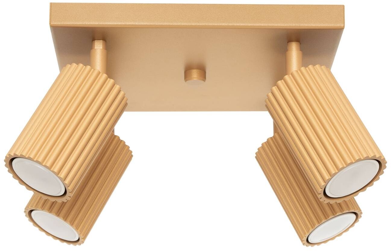 Sollux Lighting Karbon Deckenlampe 4x10 W gold SL.1564