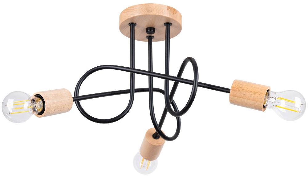 Sollux Lighting Ember Deckenlampe 3x15 W schwarz SL.1477