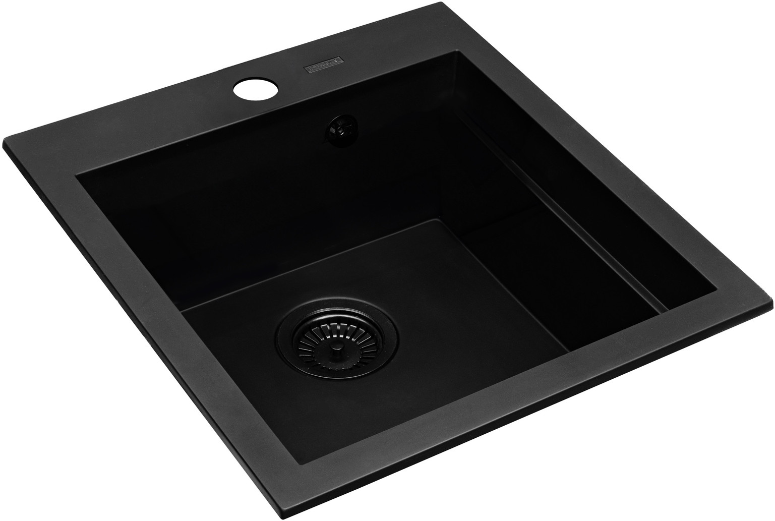 Pyramis Siros Granitspüle 51.5x47 cm schwarz 079822801