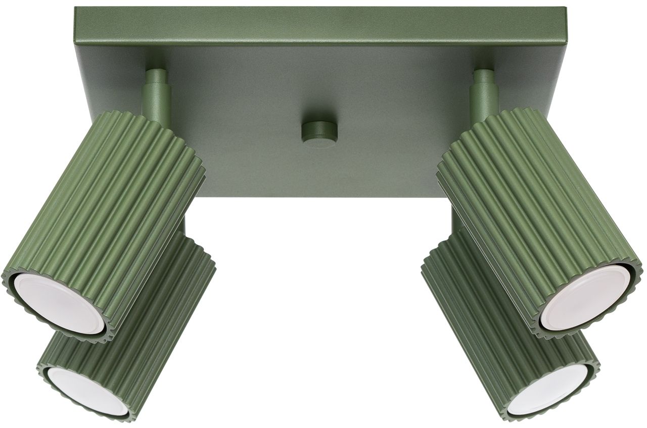 Sollux Lighting Karbon Deckenlampe 4x10 W grün SL.1621