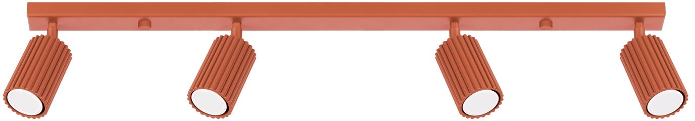 Sollux Lighting Karbon Deckenlampe 4x10 W rot SL.1641