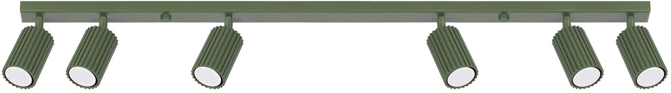 Sollux Lighting Karbon Deckenlampe 6x10 W grün SL.1623