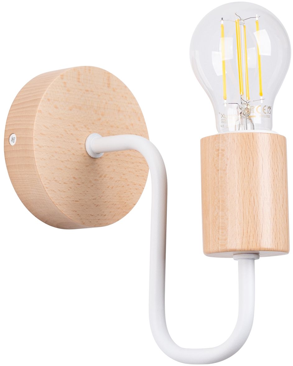 Sollux Lighting Timbo Leuchter 1x15 W weiß-holz SL.1664