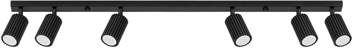 Sollux Lighting Karbon Deckenlampe 6x10 W schwarz SL.1585