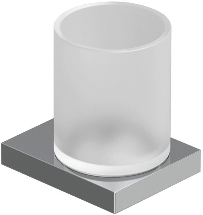 Kludi Vela C Zahnputzbecher weiß-chrom 3197505